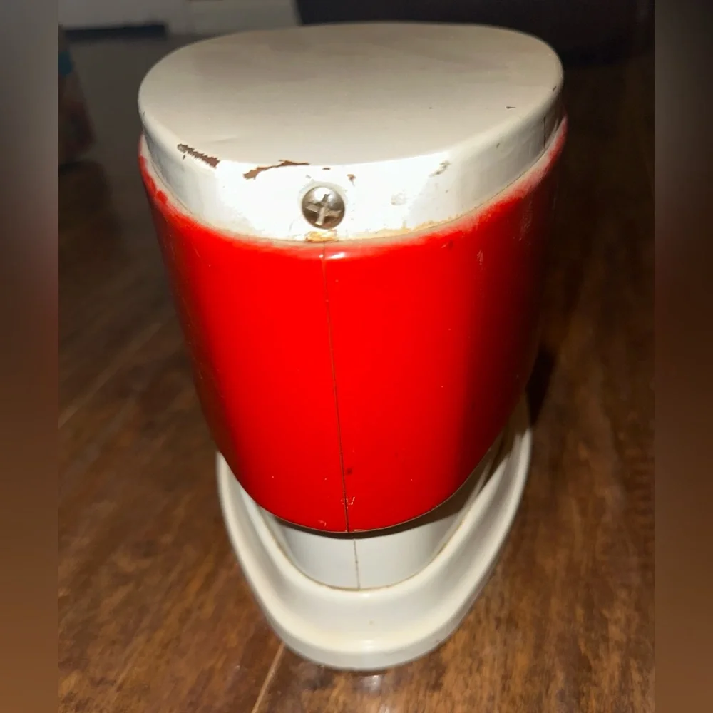 Vintage Aldeco Weight Scale Red & White